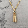 Salt and Pepper Shaker Necklace (Gold-tone)