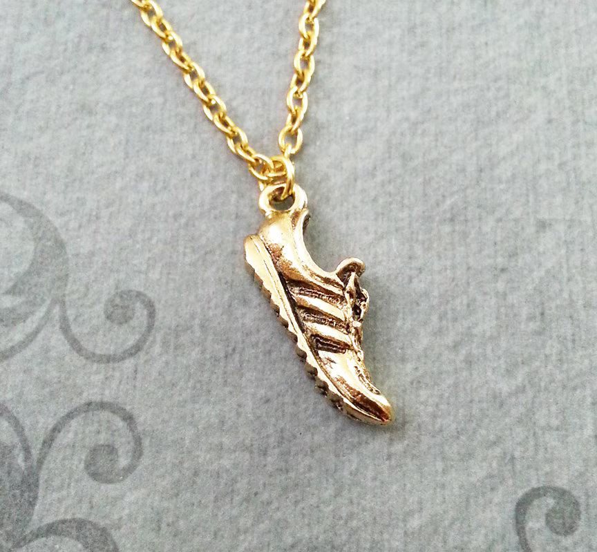 Sneaker Charm Necklace (Gold-tone)