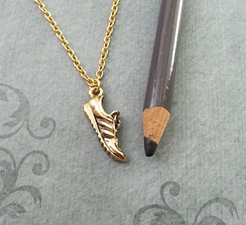 Sneaker Charm Necklace (Gold-tone)