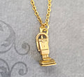 Vacuum Cleaner Charm Necklace (Gold-tone)
