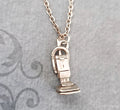 Silver Vacuum Cleaner Charm Necklace